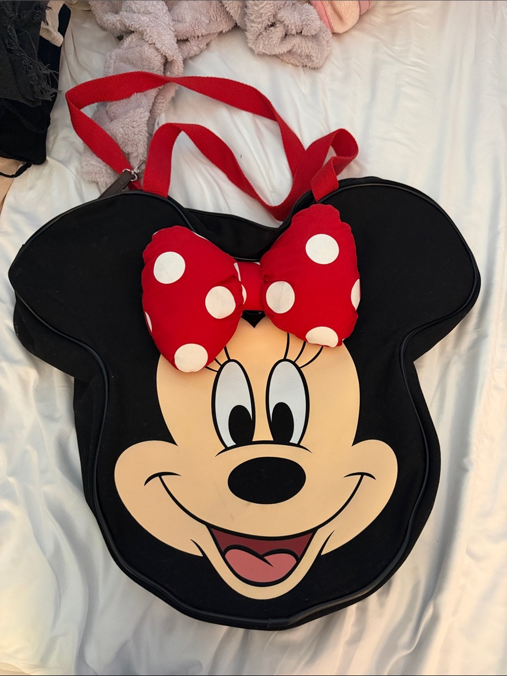 Disney Minnie Mouse Shoulder Bag – Black & Red